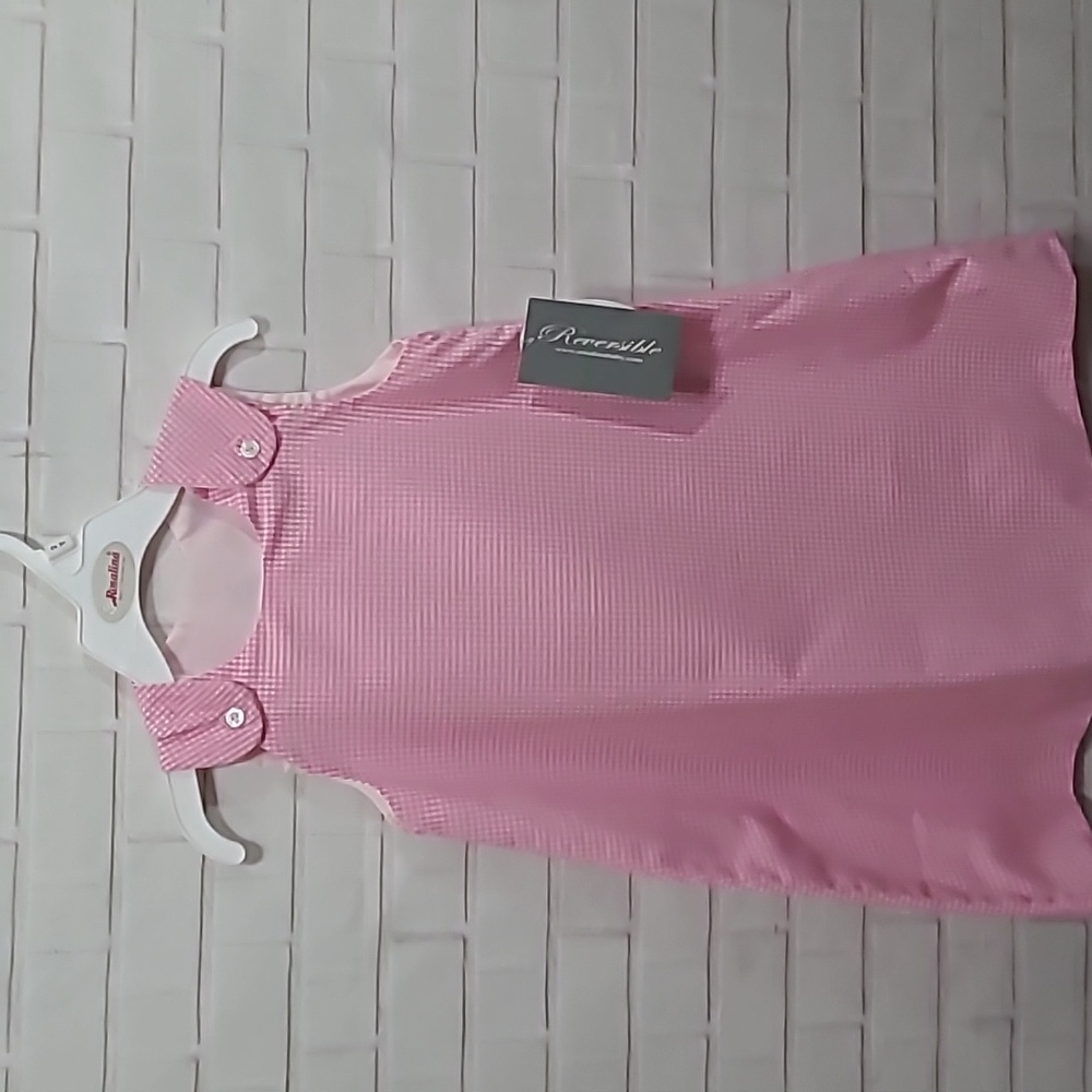 NWT Rosalina GIRLS Pink small plad jumper or dress
